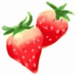 ダブルストロベリーイラスト